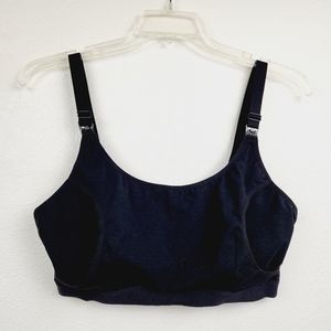 Momcozy Nursing Bra Breastfeeding Seamless Black Maternity Women's Size XL New
